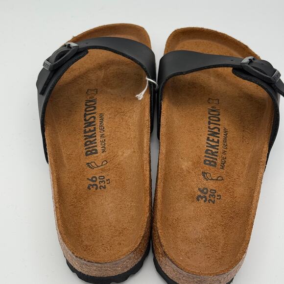 Birkenstock Womens Madrid BS Sandal Buckle Slip-On Black Size USL5 EU36 - Picture 6 of 7